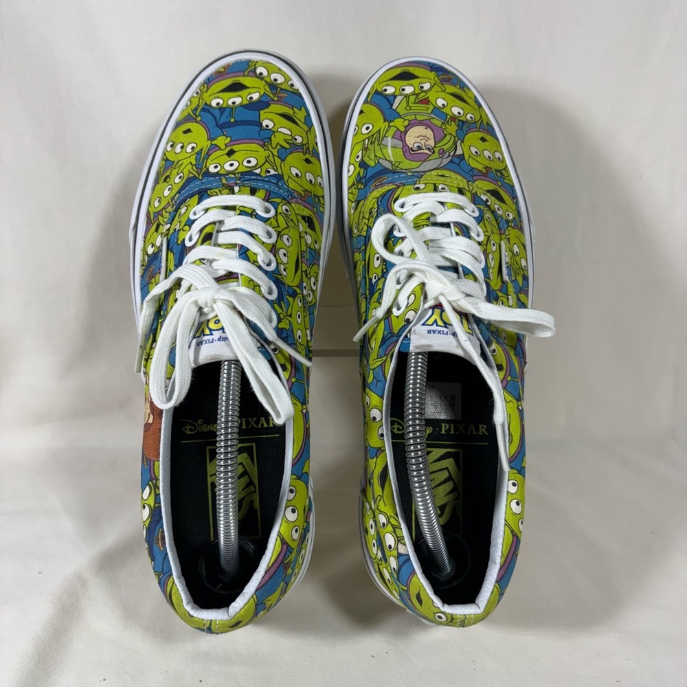 Vans x Disney Pixar Toy Story Glow in the Dark Aliens Sneakers SZ M's 9.5/W's 11 - Picture 6 of 12